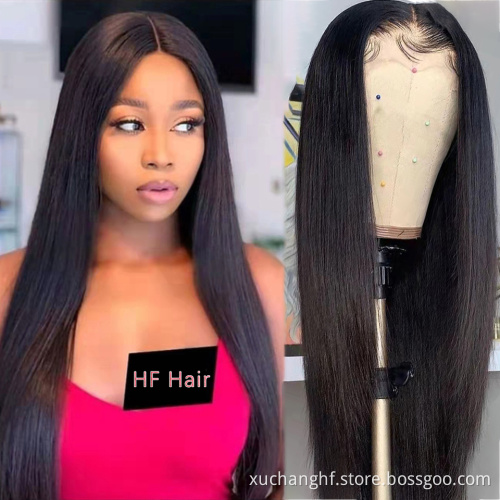 Wholesale Prices Brazilian Wigs Human Hair Lace Front 13X4 HD Transparent 100% Virgin Human Hair glueless full hd lace wig